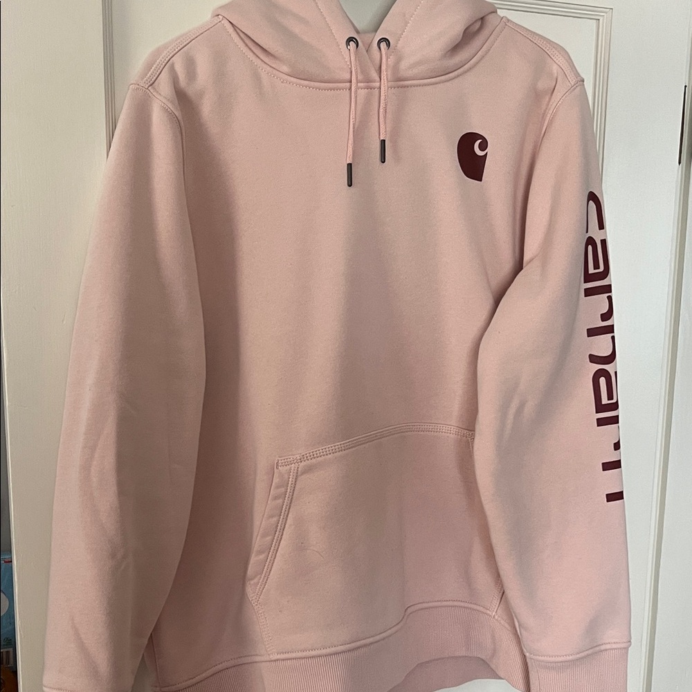 Carhartt Light Pink Hoodie with Logo